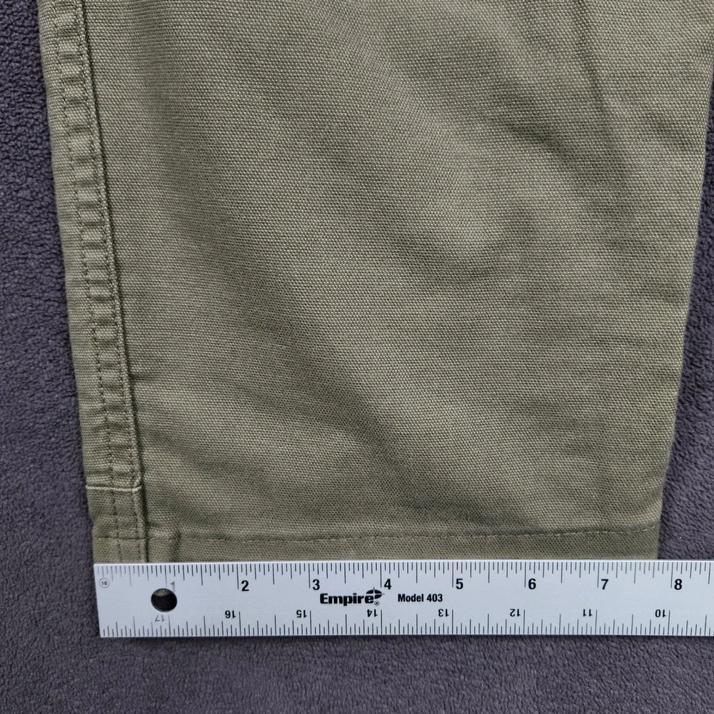 LIVSN Flex Canvas Pants V3 Mens 34x32 Olive Green Organic Cotton Blend Outdoor